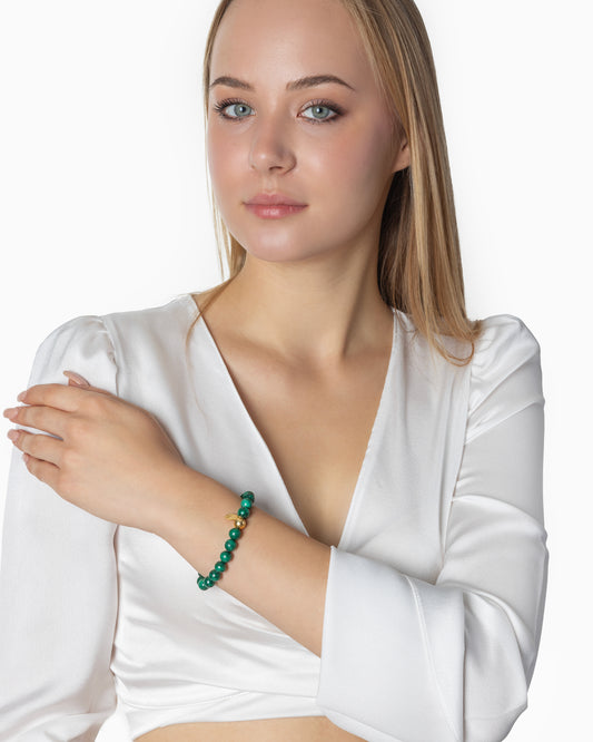 Rue du Muguet Aurora Malachite bracelet