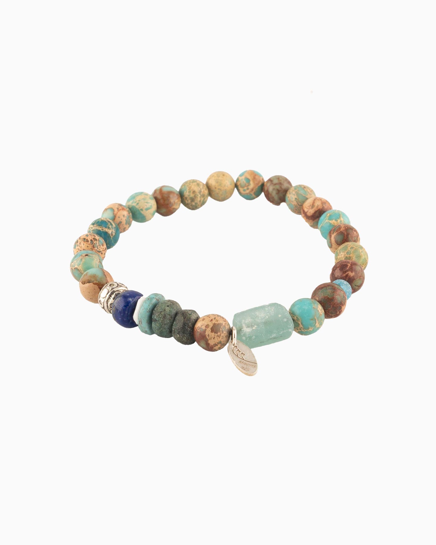 Rue du Muguet Funky Stones Aqua Terra Jasper bracelet