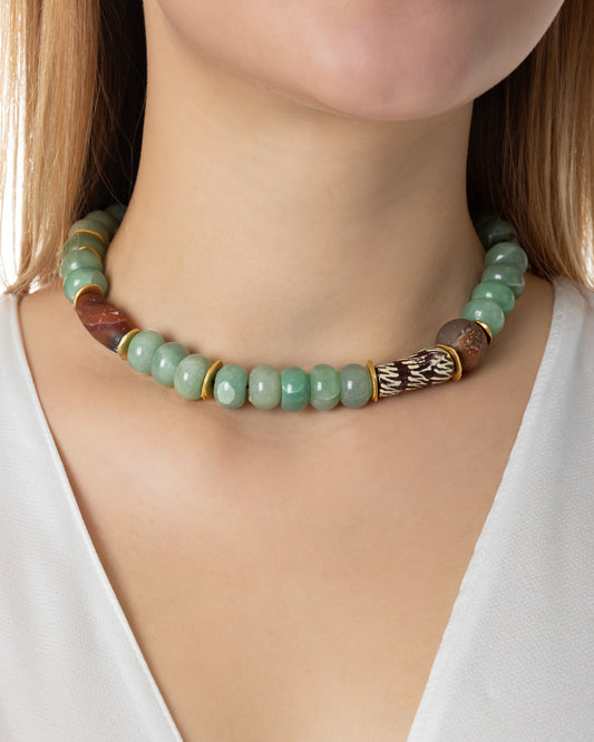 Rue du Muguet Green Anatolian necklace