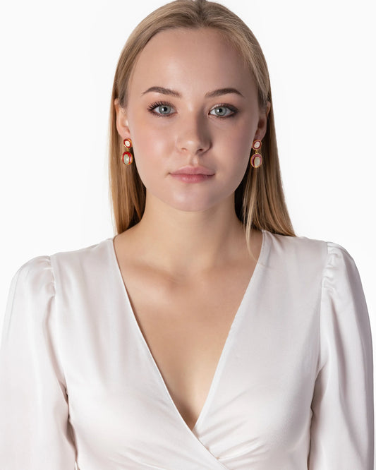 Rue du Muguet Milla Red earrings