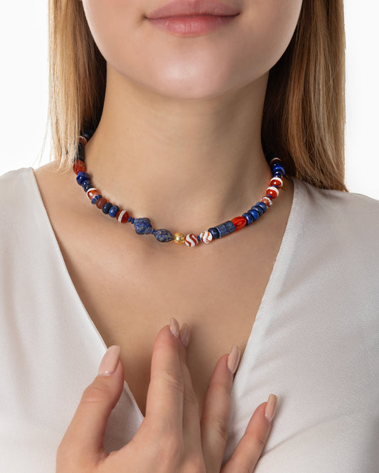 Rue du Muguet Blue Ink necklace