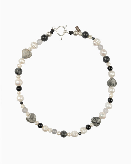 Rue du Muguet Burning Heart necklace