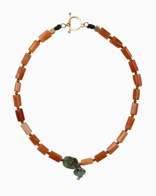 Rue du Muguet Chain of Stones Agate necklace