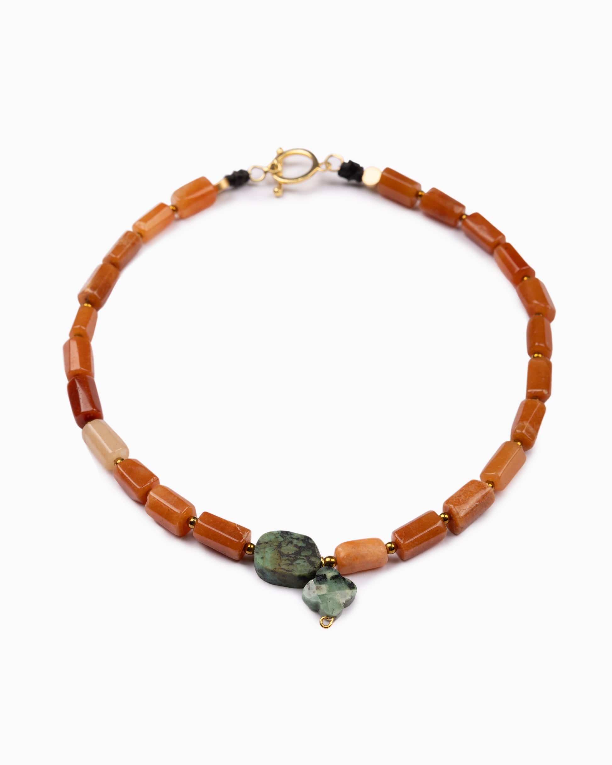 Rue du Muguet Chain of Stones Agate necklace