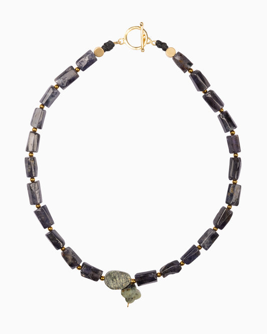 Rue du Muguet Chain of Stones Lapis necklace
