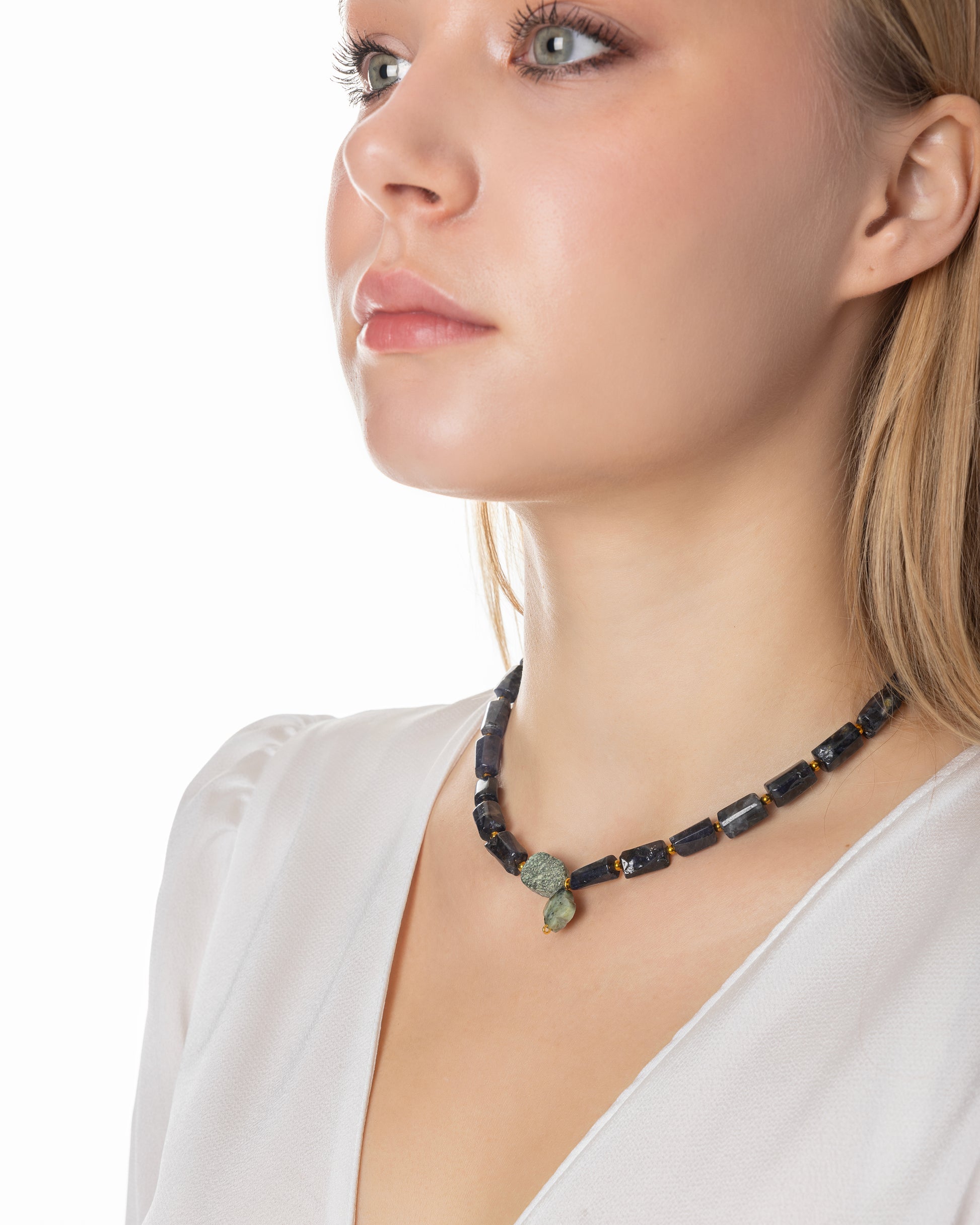 Rue du Muguet Chain of Stones Lapis necklace