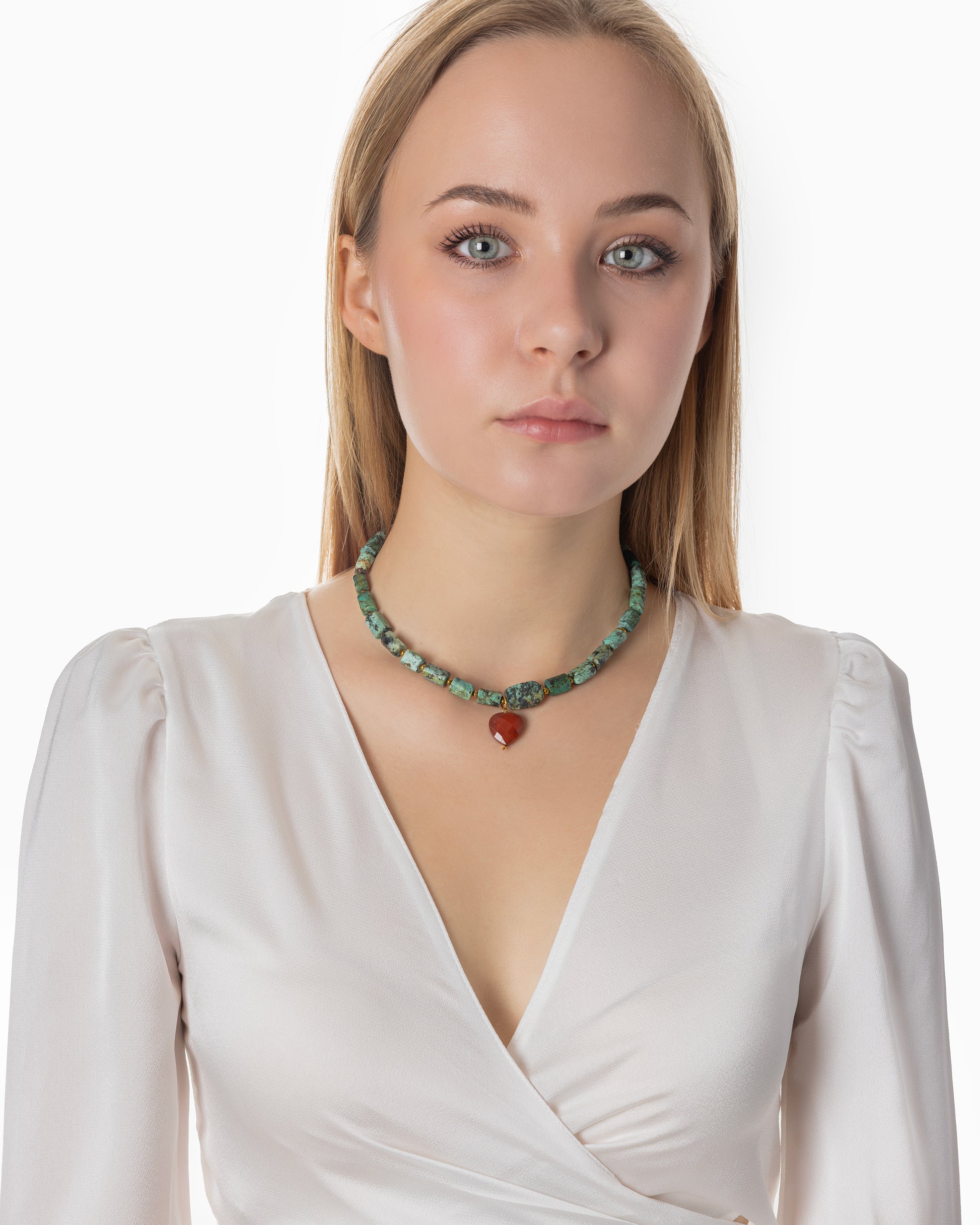 Rue du Muguet Chain of Stones Turquoise necklace