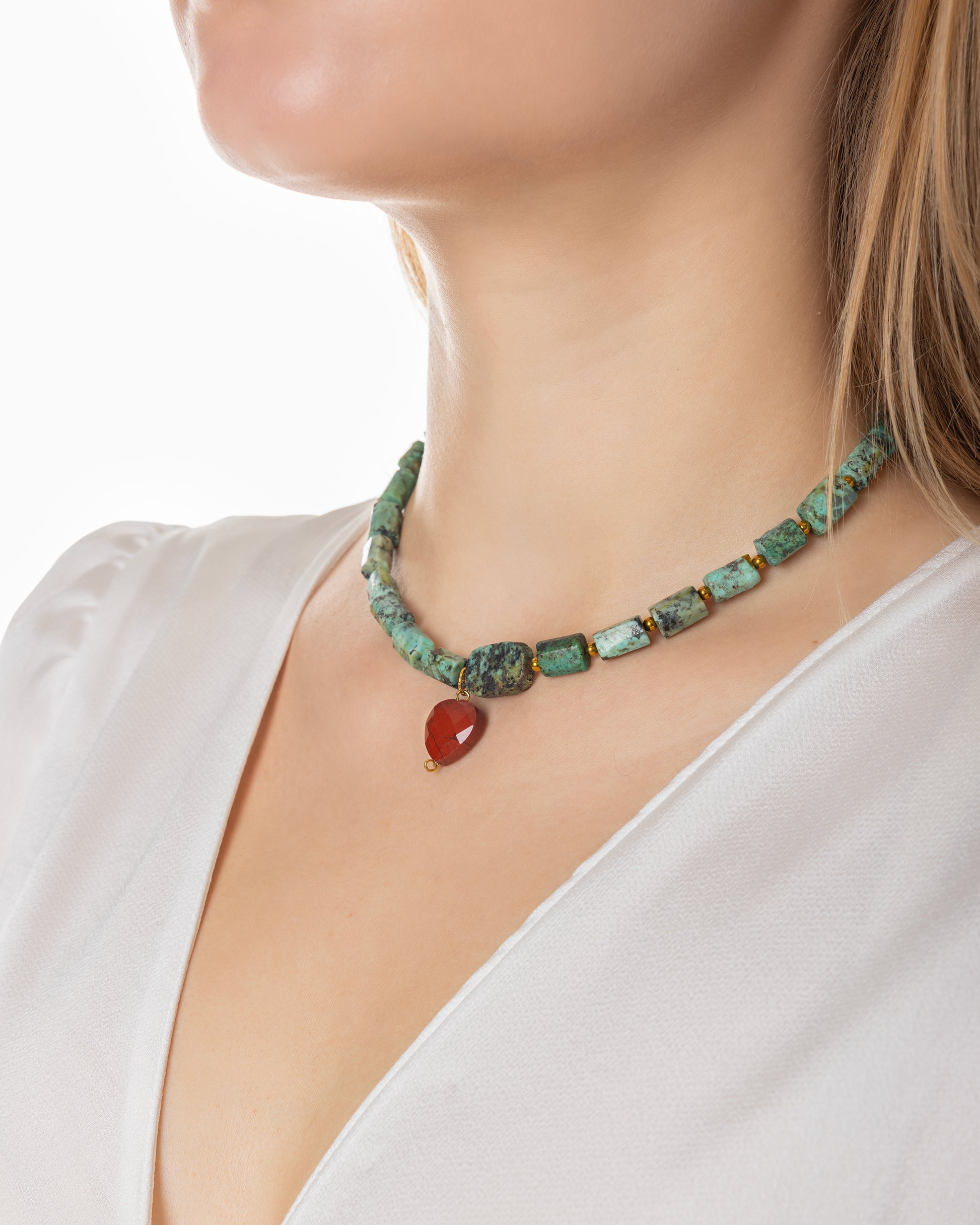 Rue du Muguet Chain of Stones Turquoise necklace