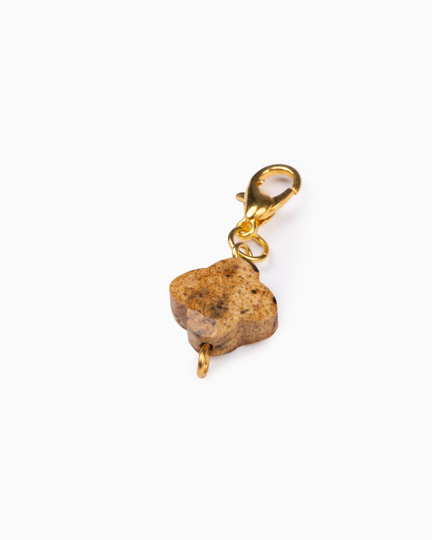 Rue du Muguet Charms necklace in tiger eye - Yonca material