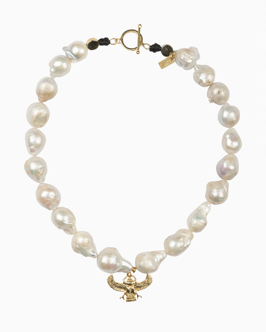 Rue du Muguet Collaboration with a Bird necklace