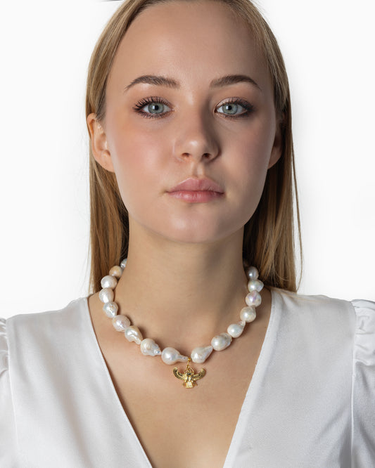 Rue du Muguet Collaboration with a Bird necklace