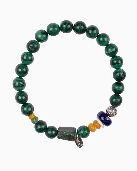 Rue du Muguet Funky Stones Malachite bracelet