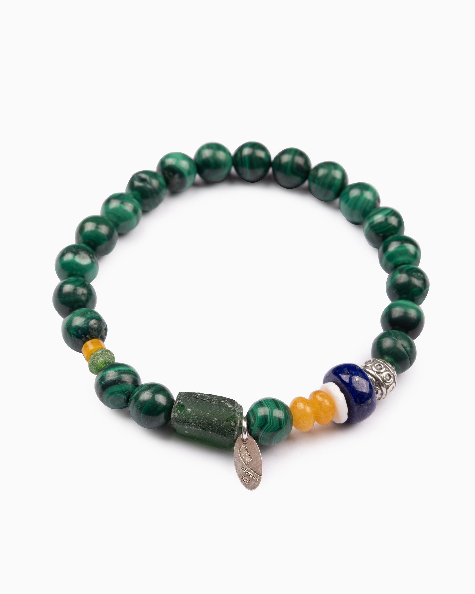 Rue du Muguet Funky Stones Malachite bracelet