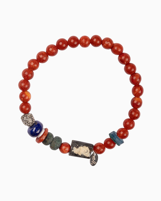 Rue du Muguet Funky Stones Red bracelet