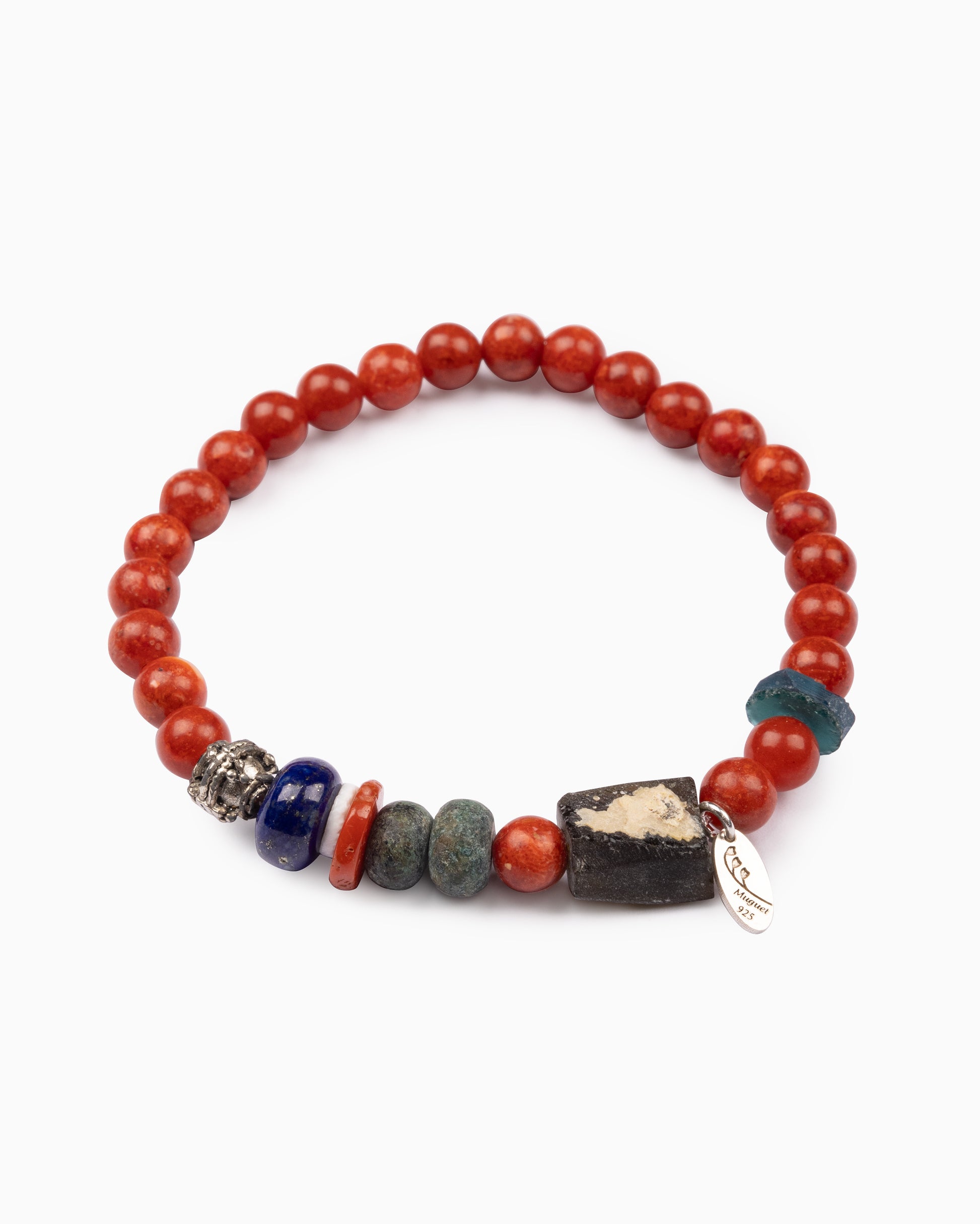 Rue du Muguet Funky Stones Red bracelet