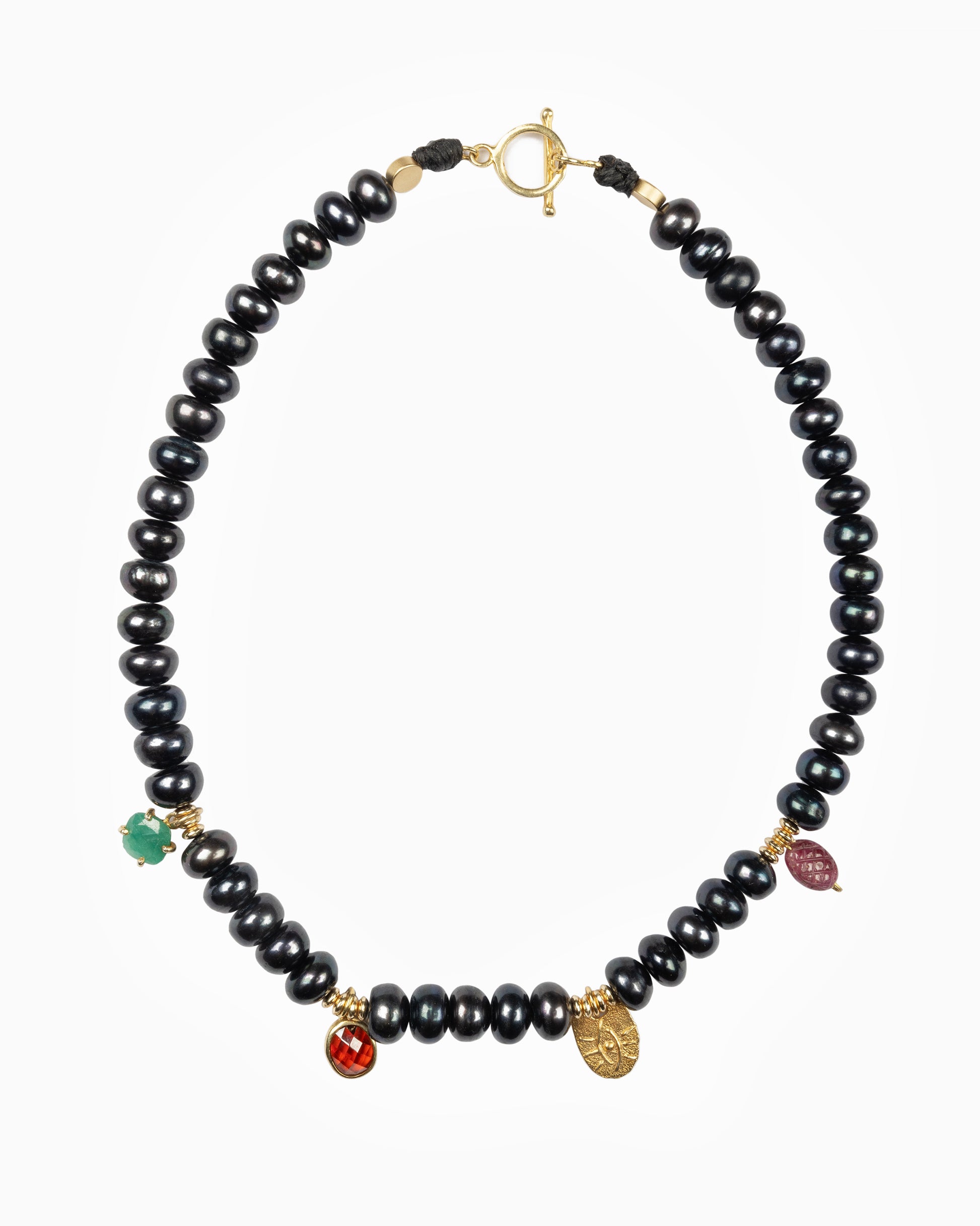 Rue du Muguet Grace Black Pearl necklace