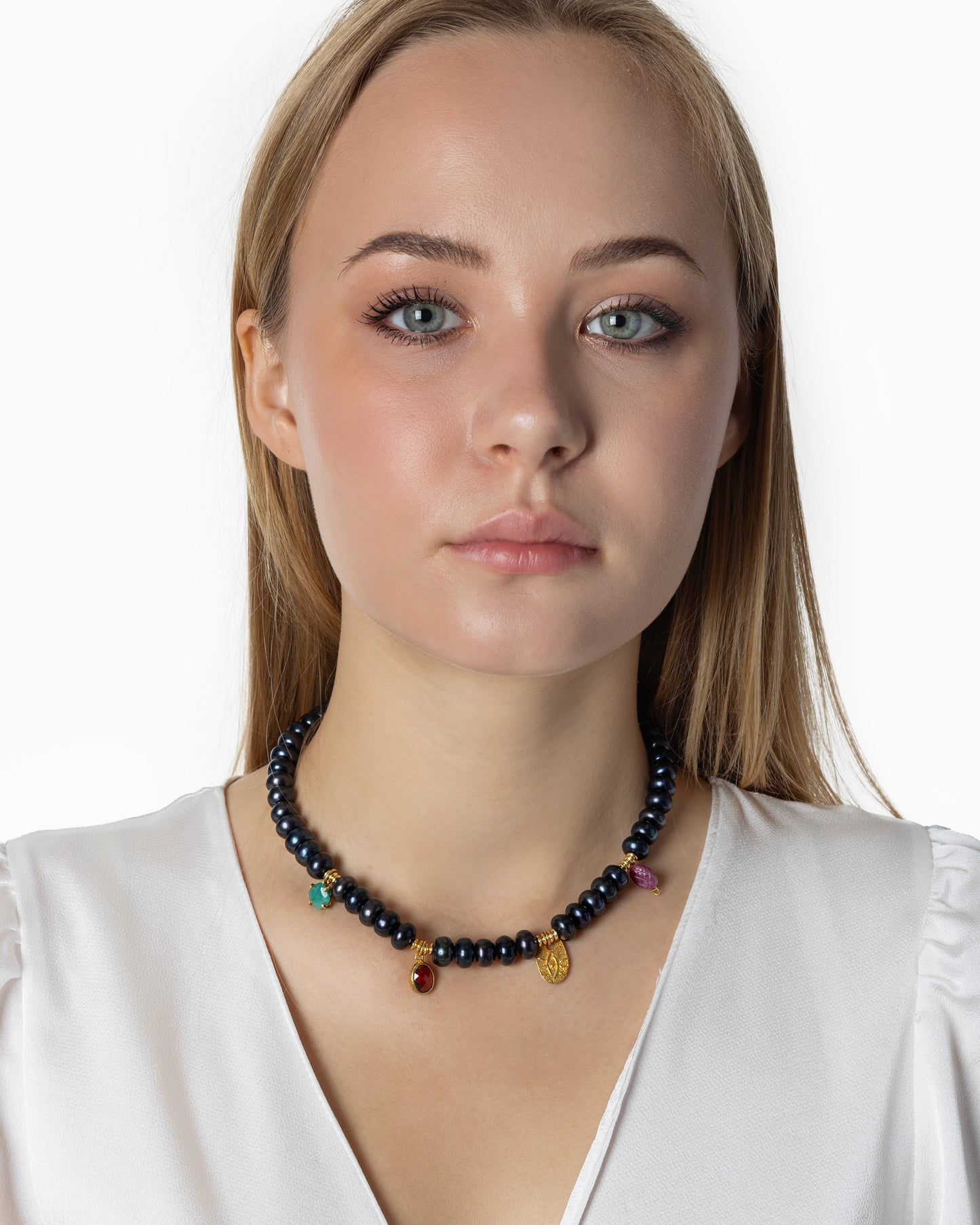 Rue du Muguet Grace Black Pearl necklace