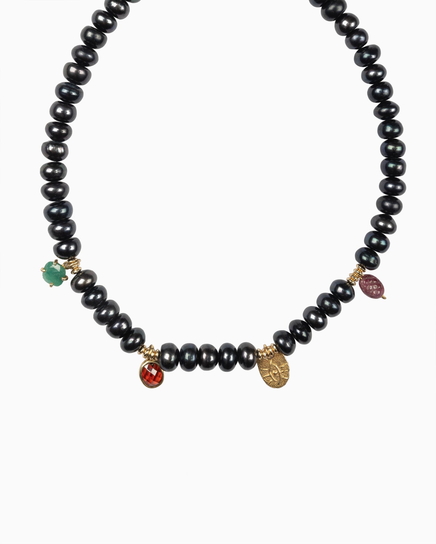 Rue du Muguet Grace Black Pearl necklace