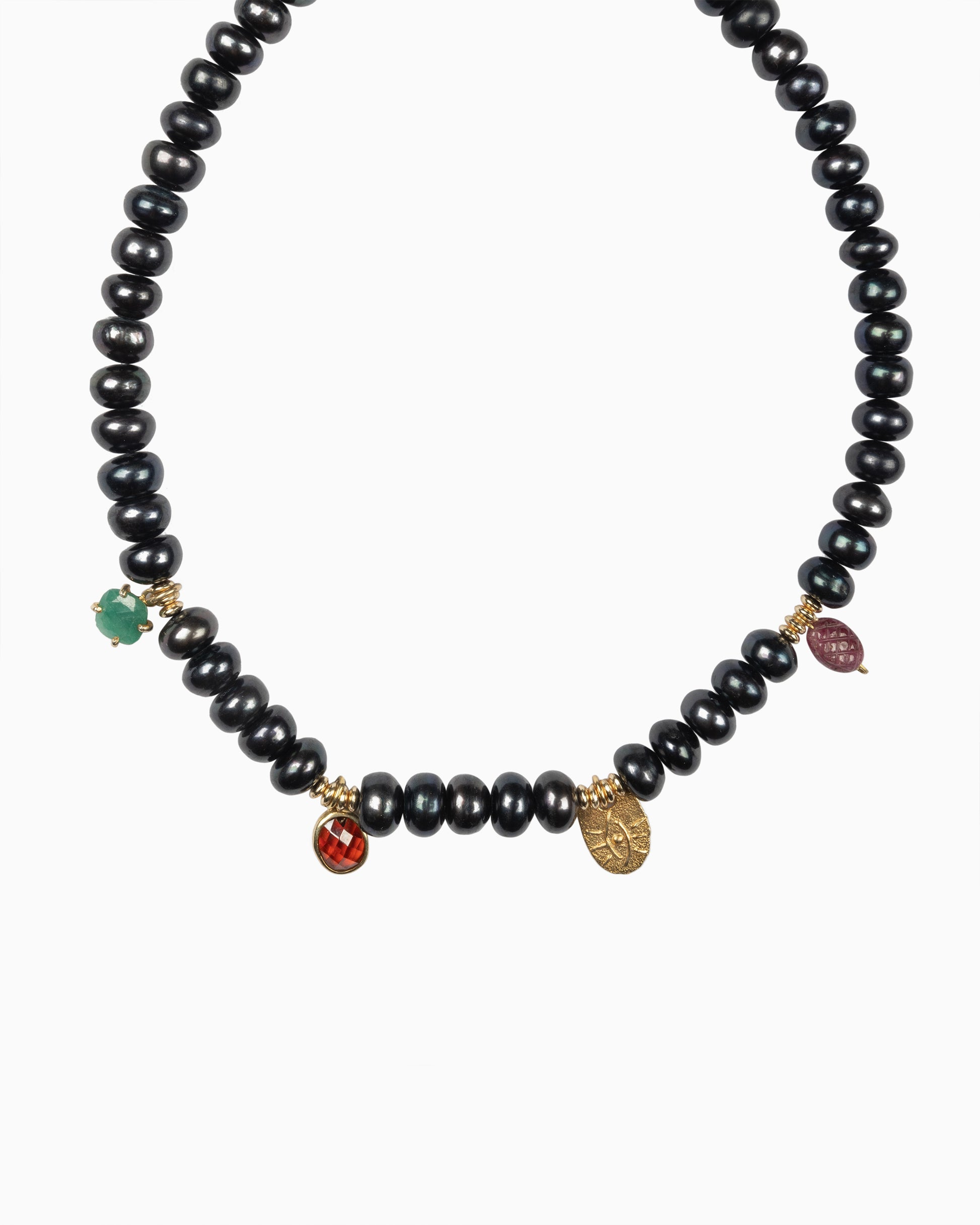 Rue du Muguet Grace Black Pearl necklace