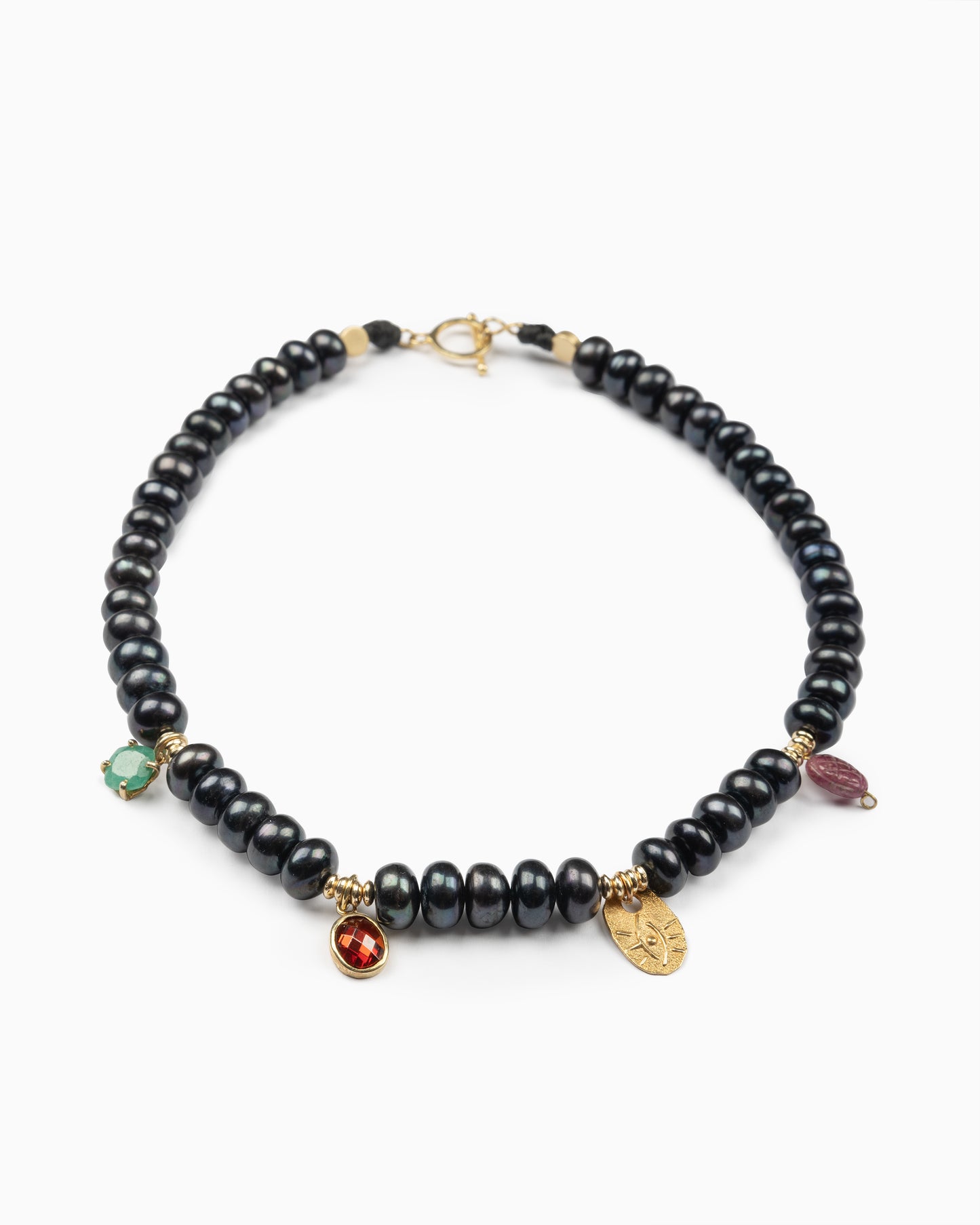 Rue du Muguet Grace Black Pearl necklace