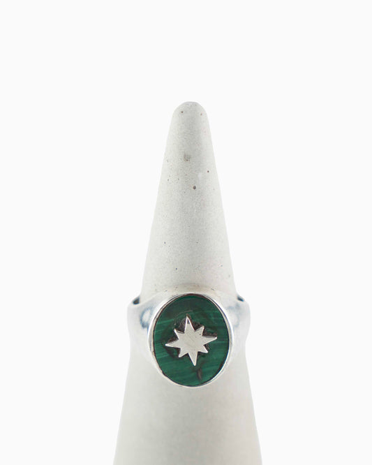 Rue du Muguet Green Planet ring