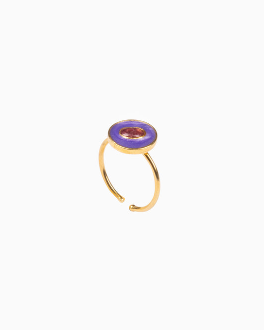 Rue du Muguet Milla Purple ring
