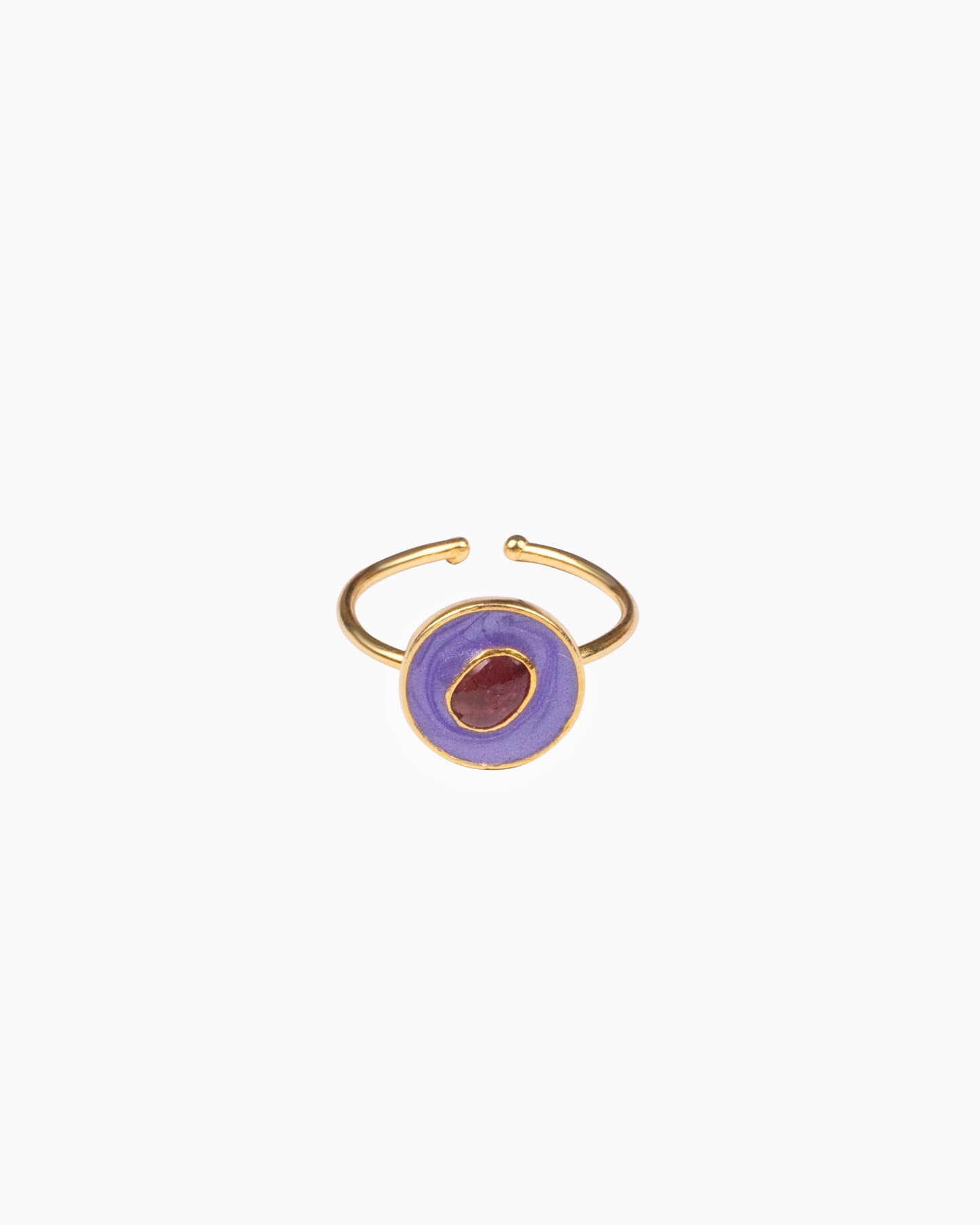 Rue du Muguet Milla Purple ring