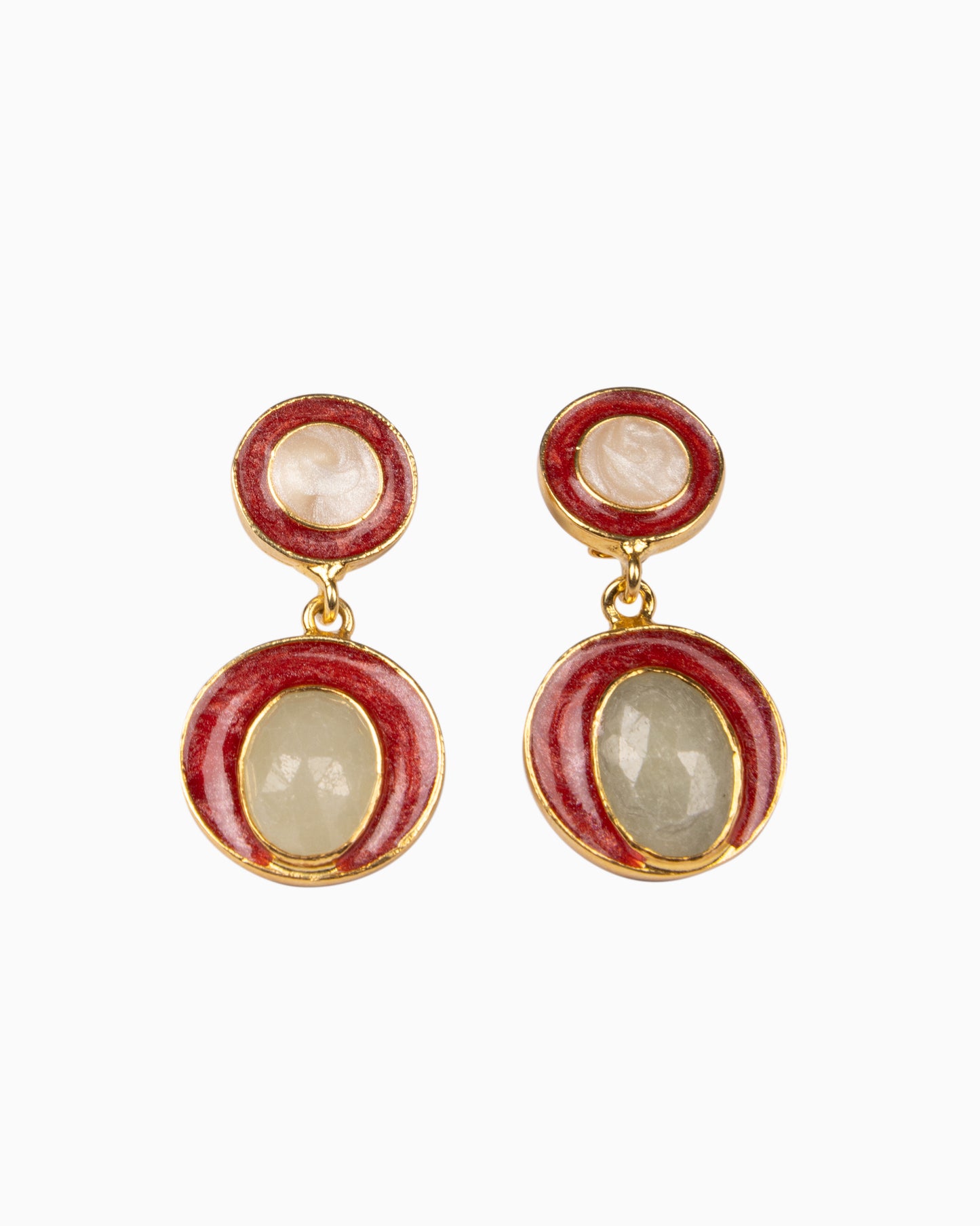 Rue du Muguet Milla Red earrings