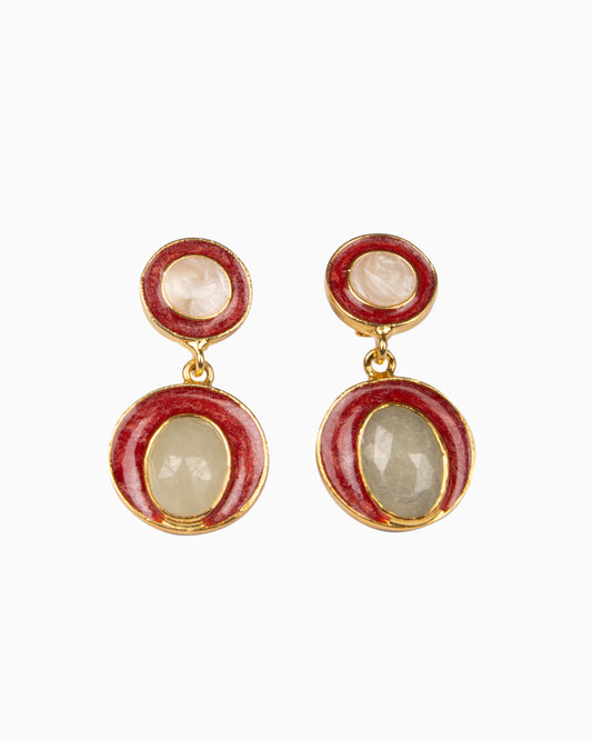 Rue du Muguet Milla Red earrings