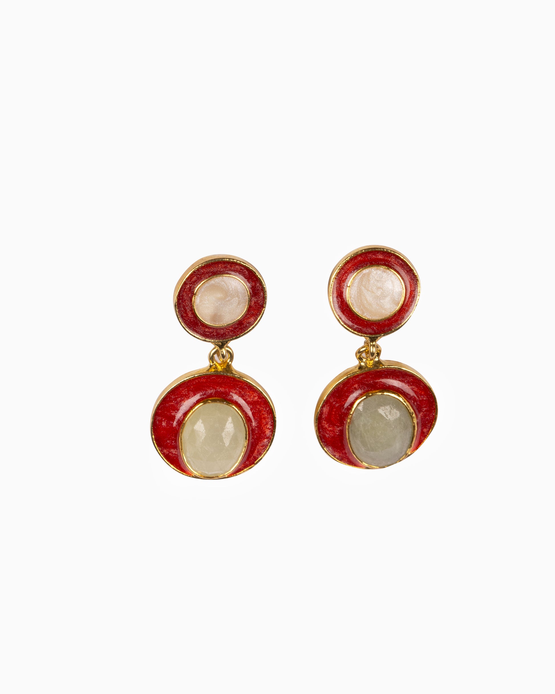 Rue du Muguet Milla Red earrings