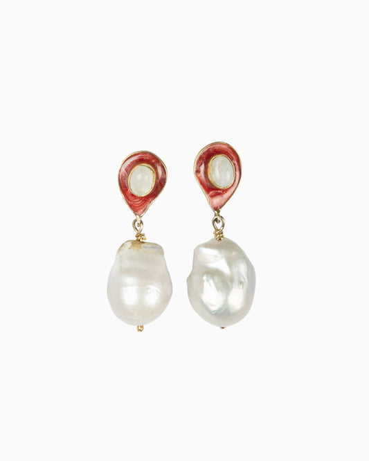 Rue du Muguet Moon Drop earrings