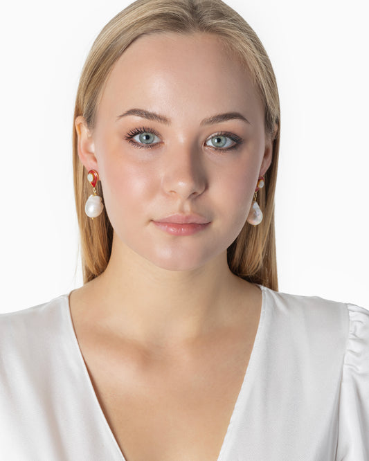 Rue du Muguet Moon Drop earrings