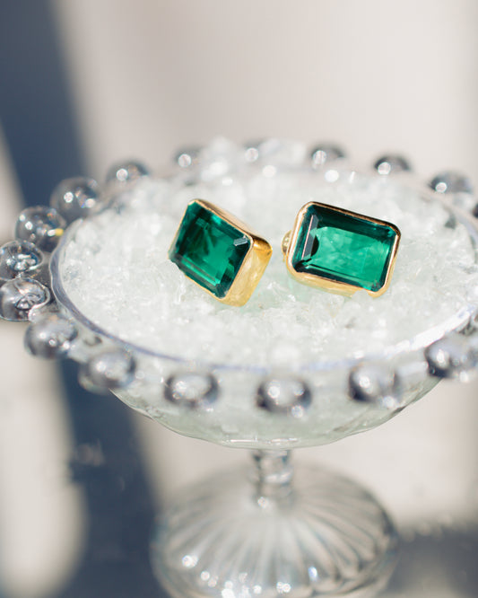 Rue du Muguet Rectangle earrings