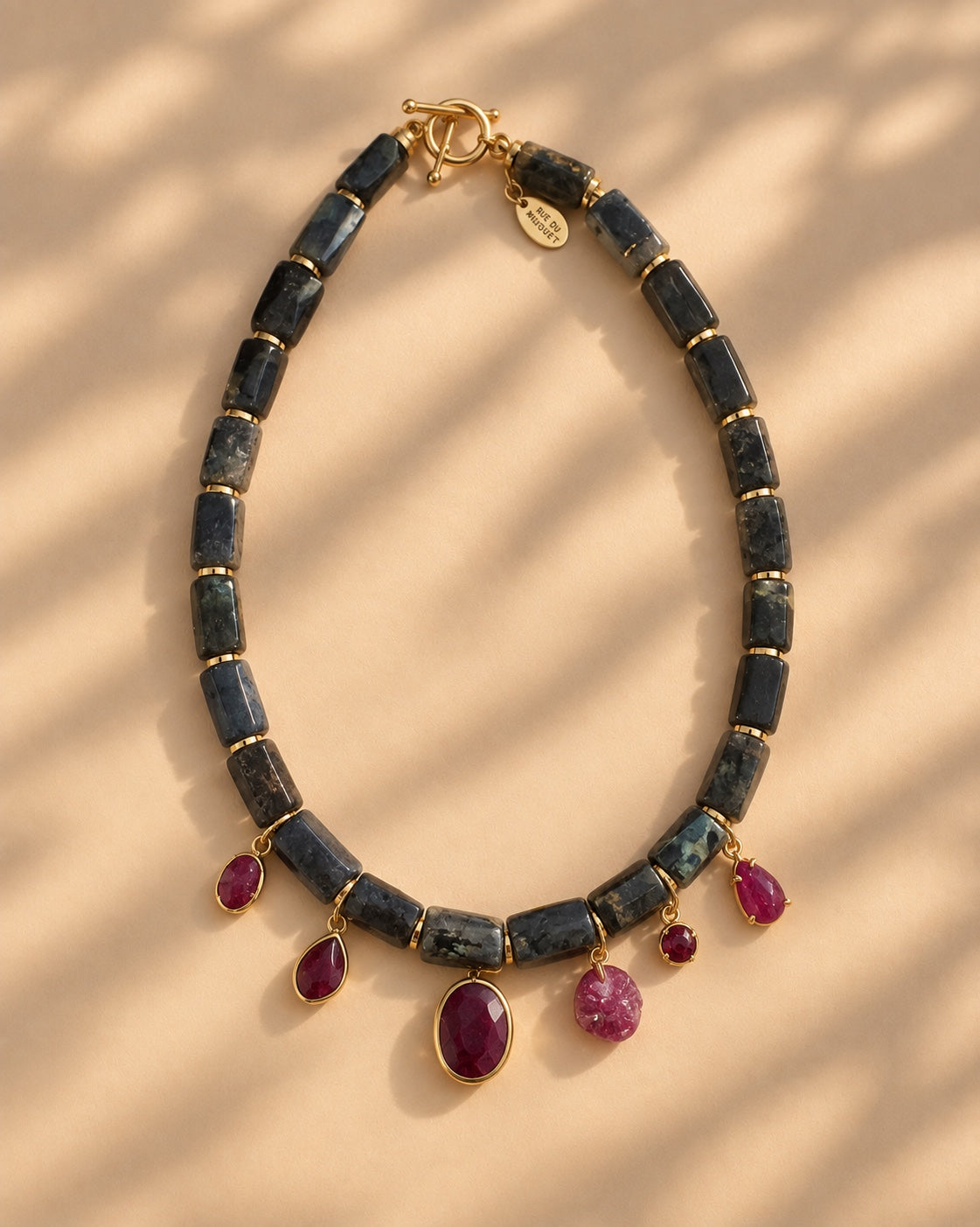 The Fantastic Ruby necklace by Rue du Muguet