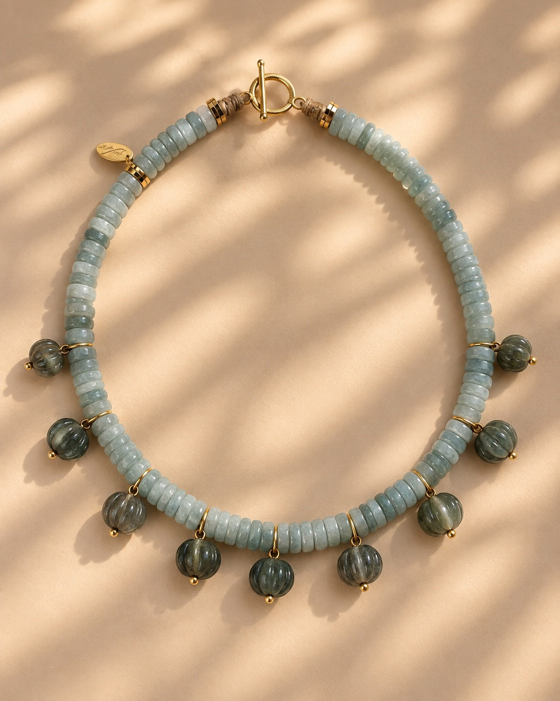 The Figure Amazonit necklace by Rue du Muguet