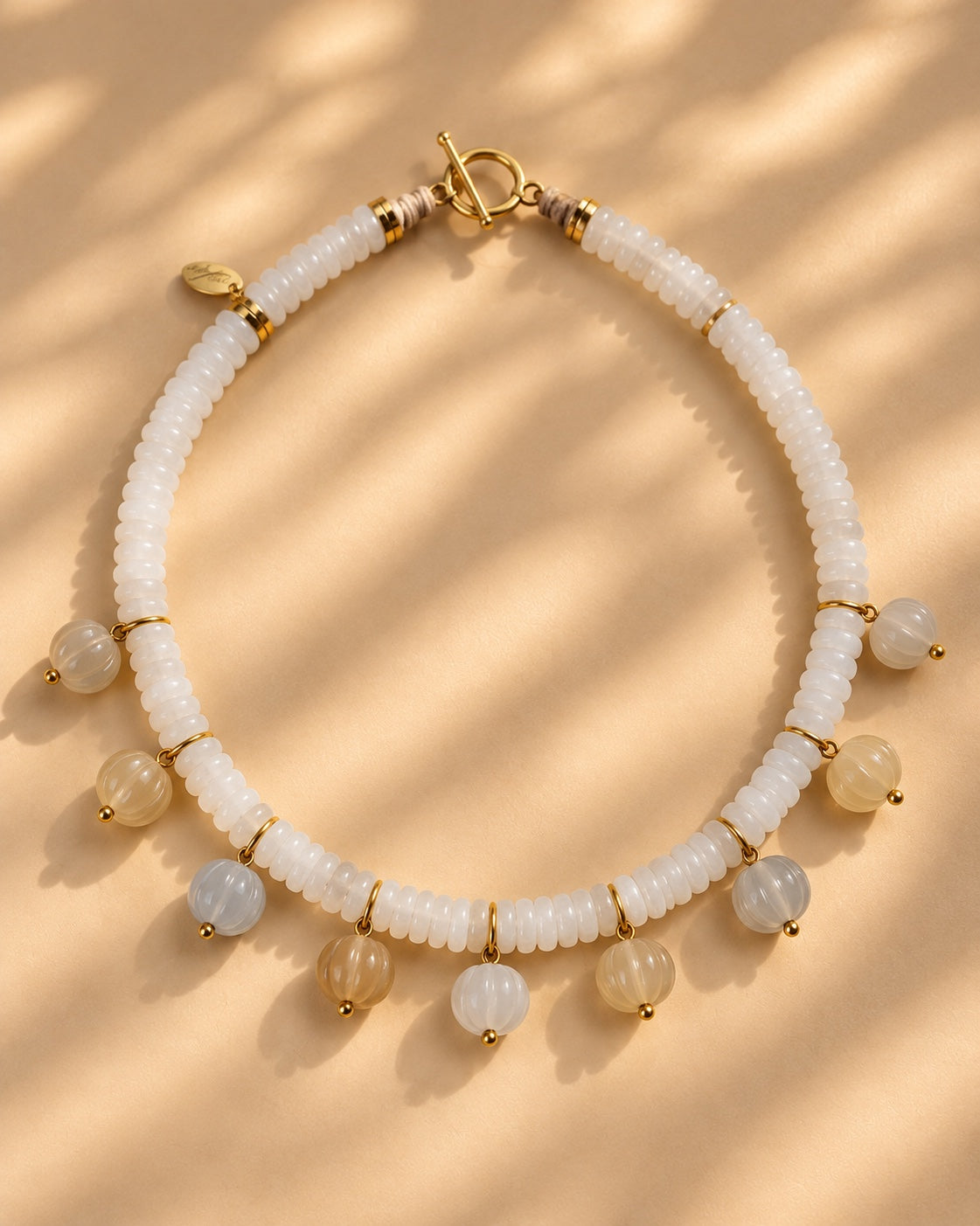 The Figure Moonstone necklace by Rue du Muguet