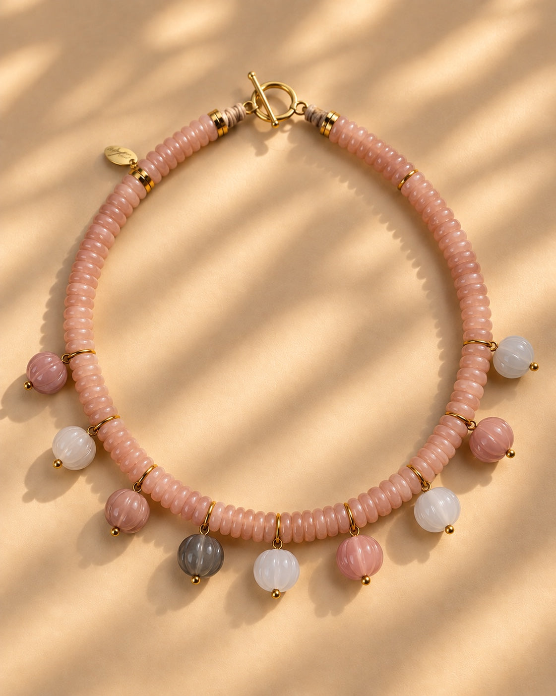 The Figure Sunstone necklace by Rue du Muguet