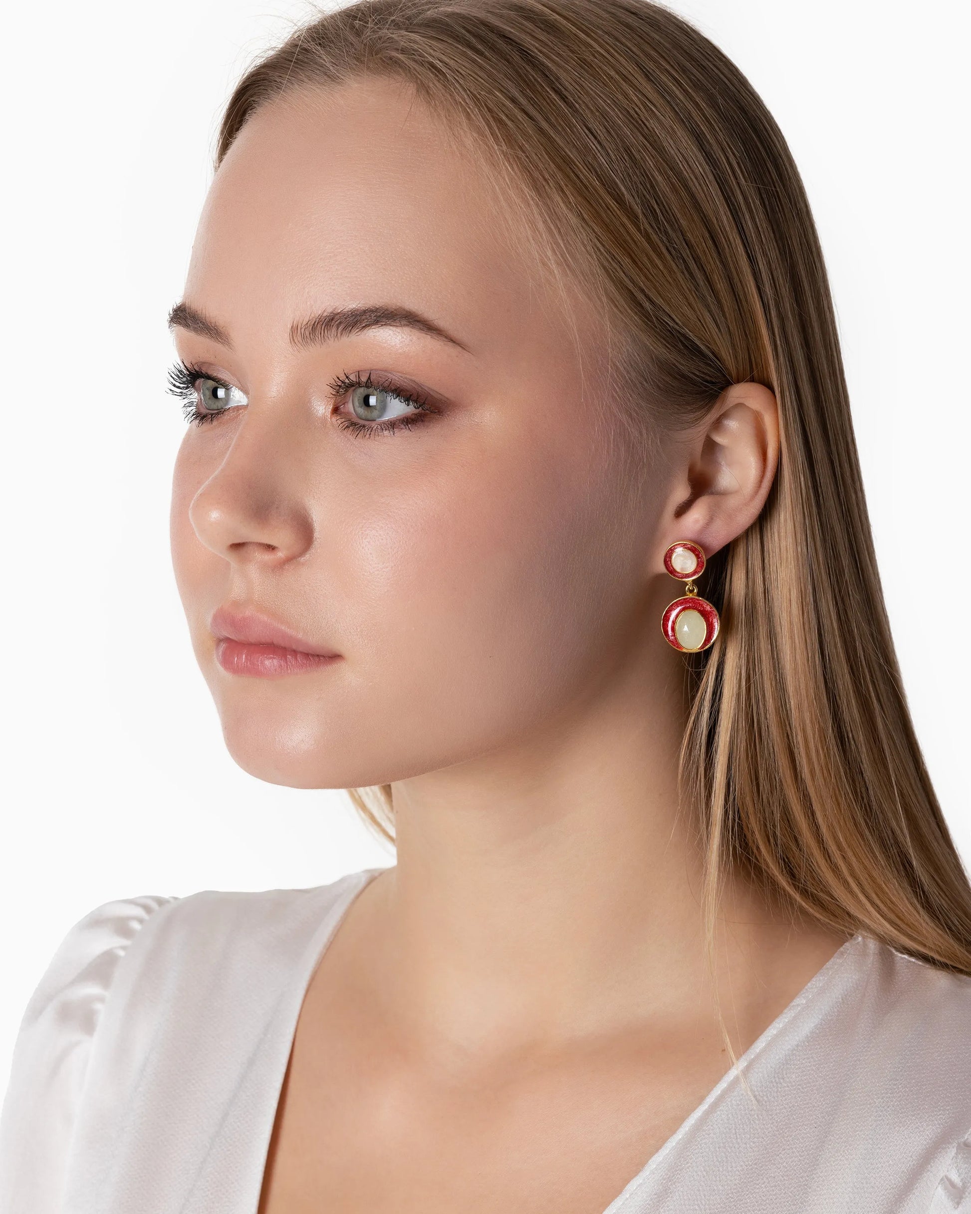 Rue du Muguet Milla Red earrings