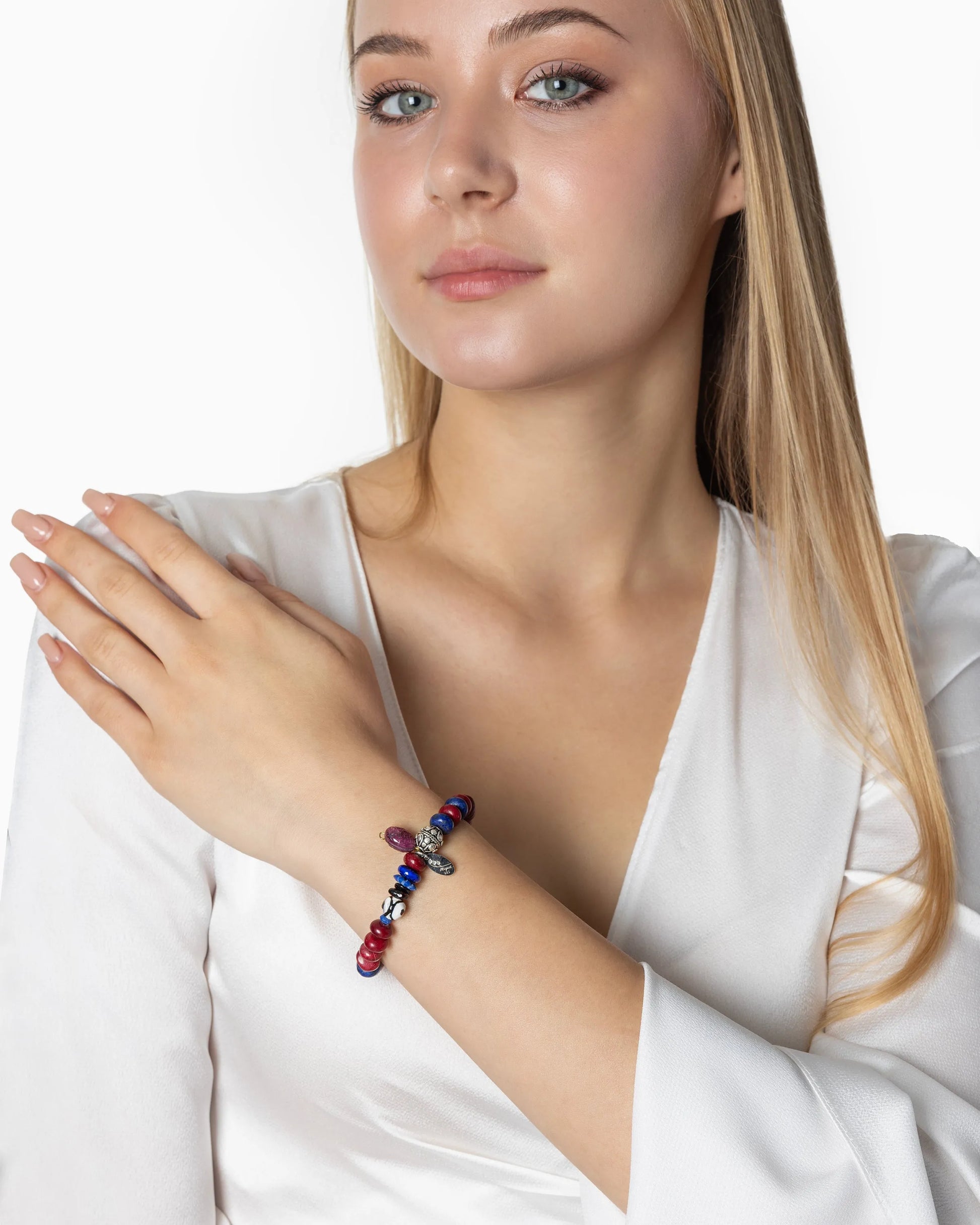Rue du Muguet Ruby Jade bracelet