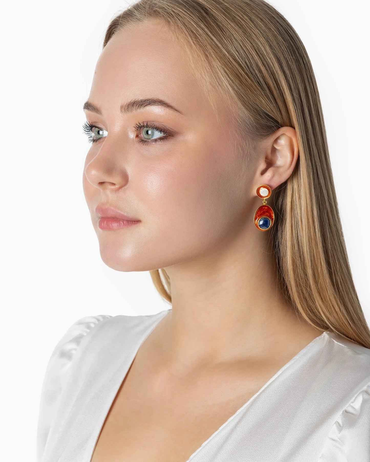 Rue du Muguet Sapphire Drop earrings
