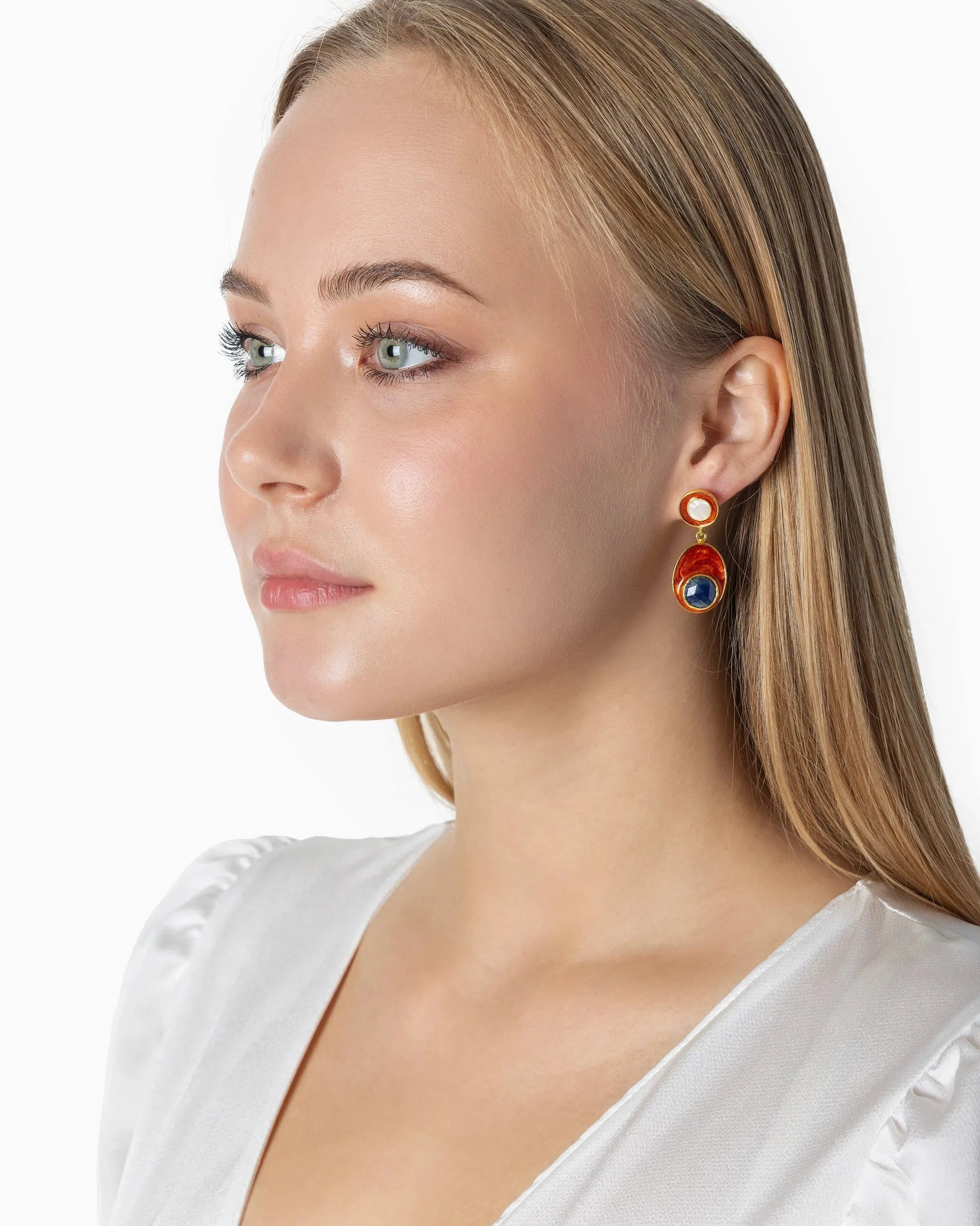 Rue du Muguet Sapphire Drop earrings